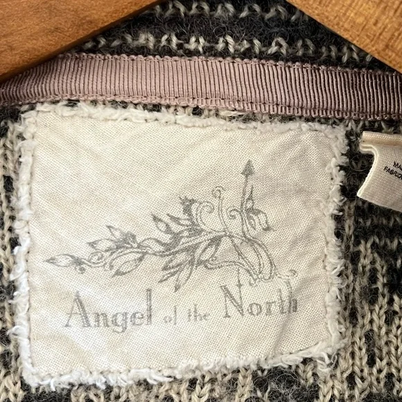 Anthropologie Angel Of The North Equinox Wool Blend Open Cardigan Sweater XS - Picture 6 of 7